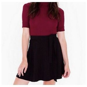 Black Crepe Wrap Skirt XS/S